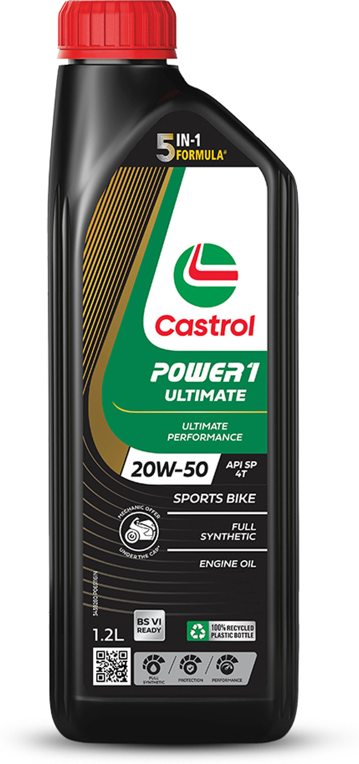 Castrol POWER1 ULTIMATE 20W-50 4T 5-in-1 Full Synthetic Engine Oil - Image 6