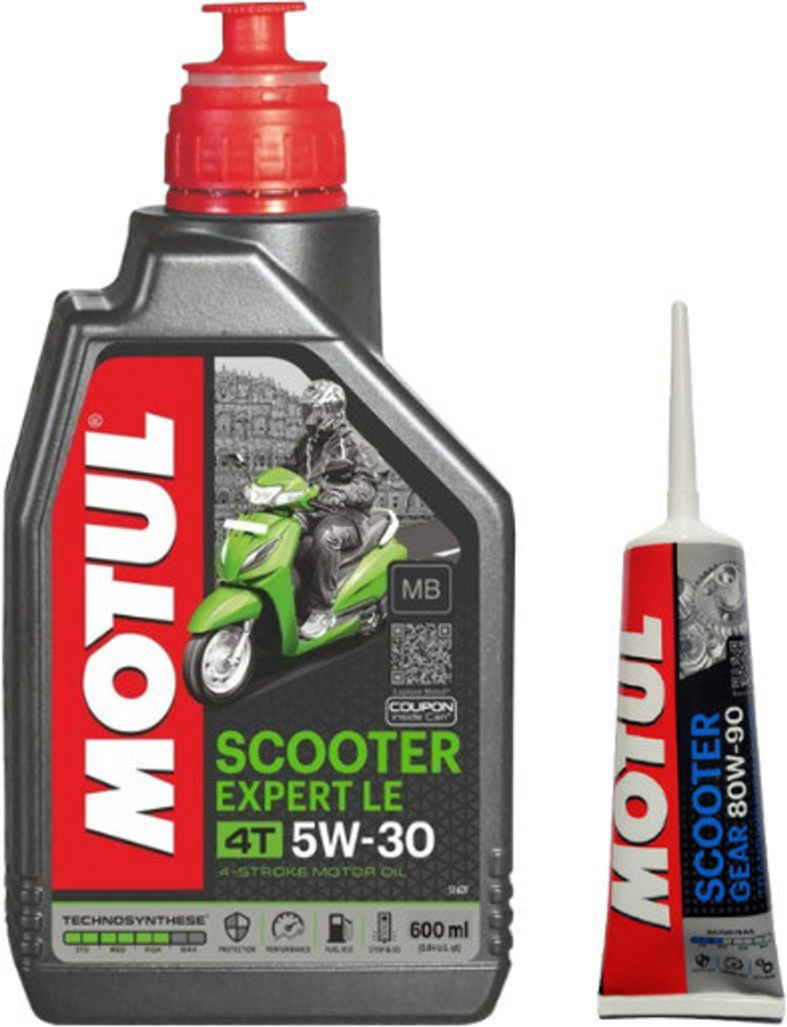 MOTUL Scooter Expert 5W30 120ml + 80W90 Gear Oil - Image 2