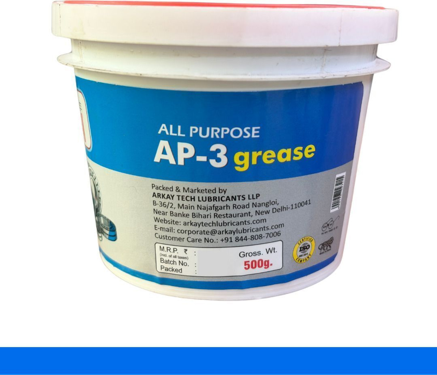 Image of Premium Quality AP-3 All Purpose Grease Akrol Premium Quality All Purpose Long Run AP-3 Grease NLGI-3 500 g Grease (500 g, Pack of 1)