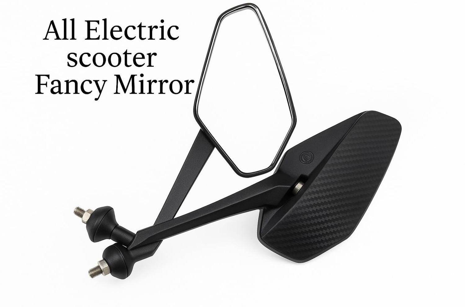 Image of TA Manual Blind Spot Mirror, Driver Side, Dual Mirror, Rear View Mirror For Universal For Bike, TVS, Honda, Hero, Bajaj Universal For Bike (Left, Right)