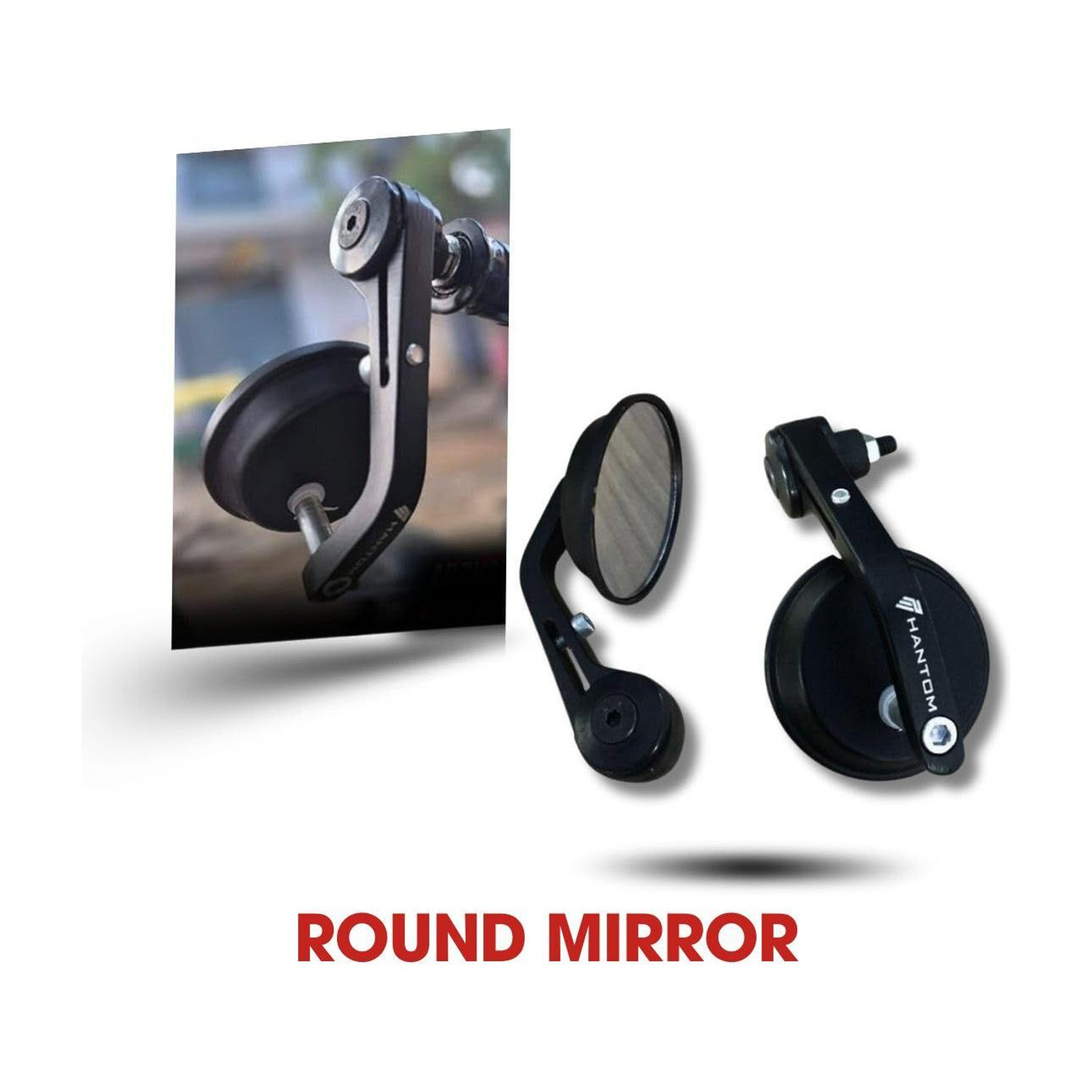 PHANTOM Manual Rear View Mirror for Bike - Image 1