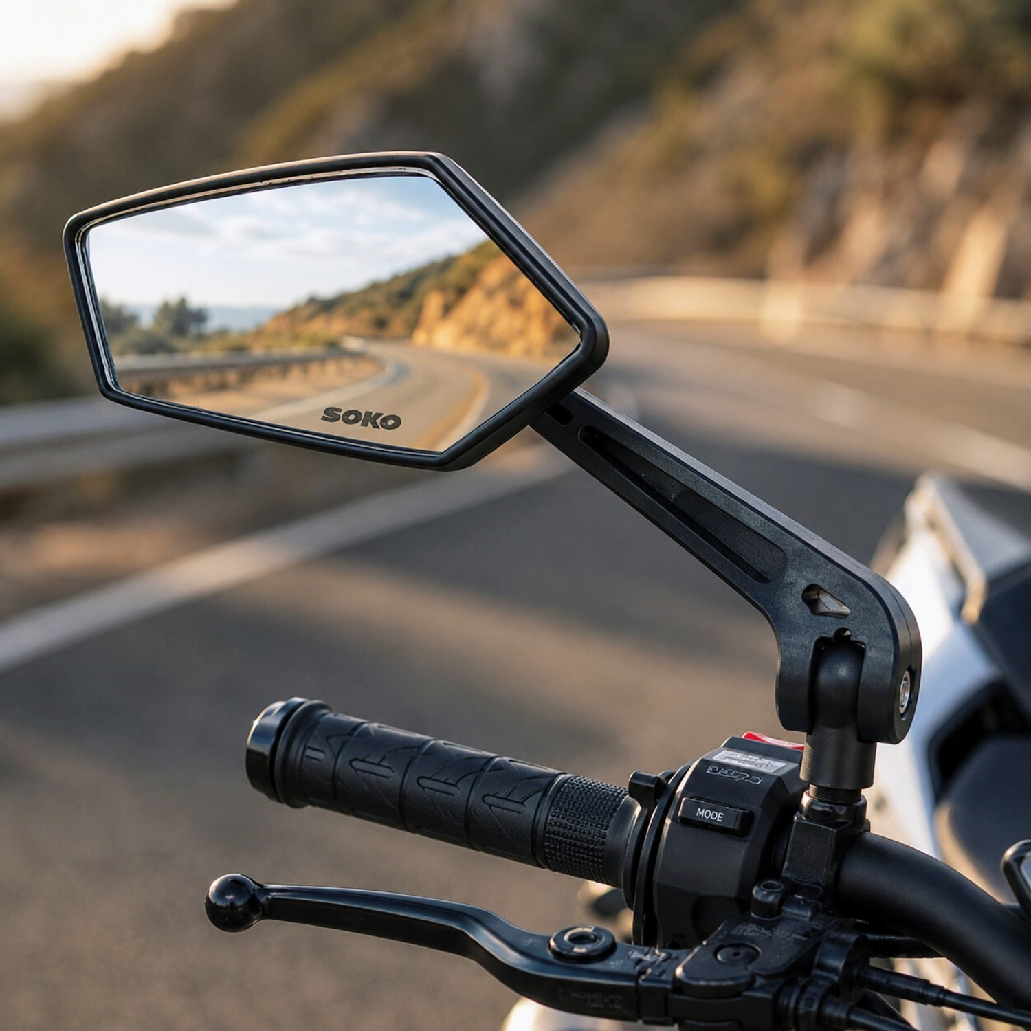 Image of TA Manual Blind Spot Mirror, Driver Side, Dual Mirror, Rear View Mirror For Universal For Bike, TVS, Honda, Hero, Bajaj Universal For Bike (Left, Right)