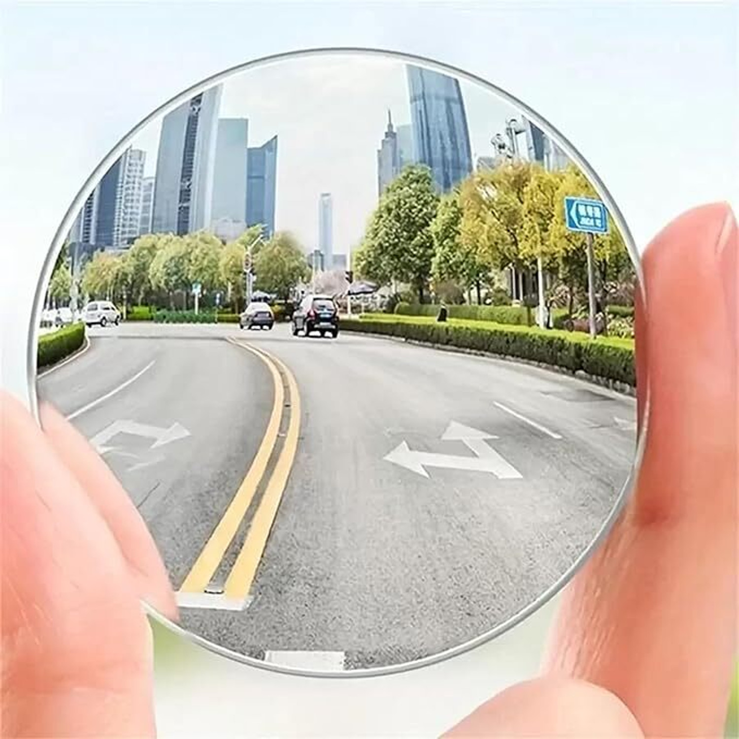 Image of TA Manual Blind Spot Mirror, Driver Side, Dual Mirror, Rear View Mirror For Universal For Bike, TVS, Honda, Hero, Bajaj Universal For Bike (Left, Right)
