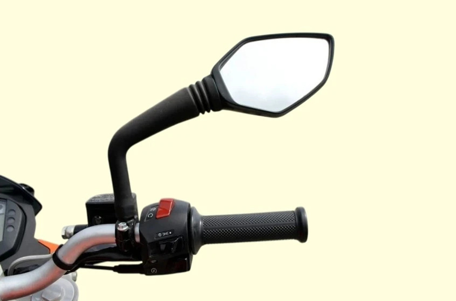 Image of TA Manual Blind Spot Mirror, Driver Side, Dual Mirror, Rear View Mirror For Universal For Bike, TVS, Honda, Hero, Bajaj Universal For Bike (Left, Right)