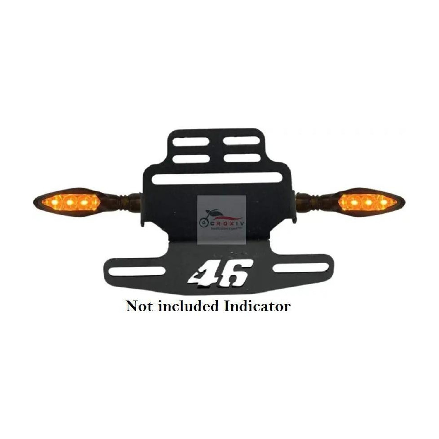 Aambe Traders Motorcycle CNC Number Plate 46 Frame Holder - Image 1