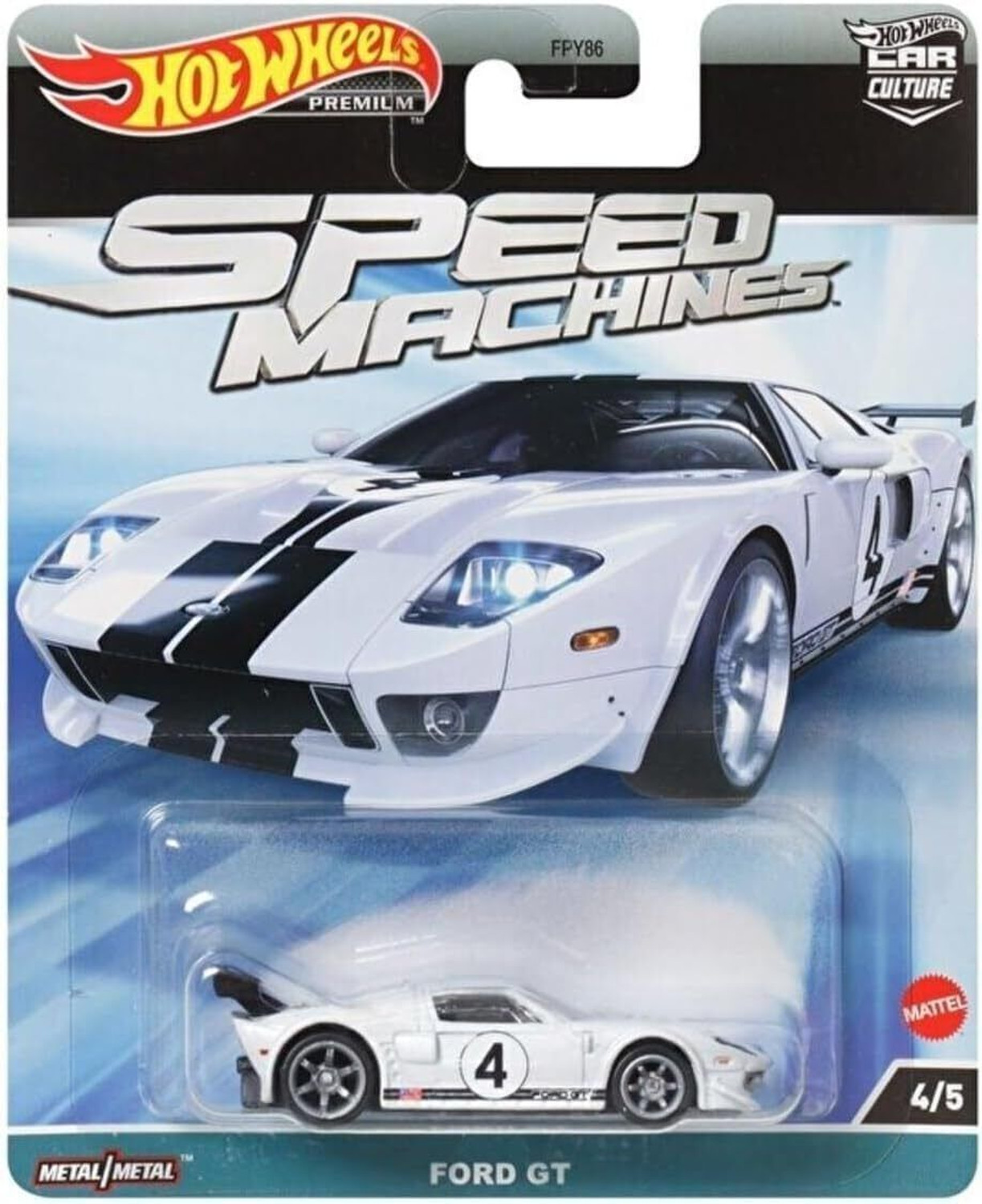 Image of StellerBloom Hot Wheels Premium Speed Machines Ford GT (Multicolor, Pack of: 1)
