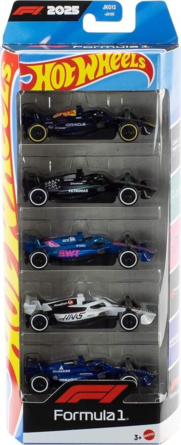Hot Wheels 1:64 F1 2025 Race Team 5-Pack Pack of 5 - Image 3