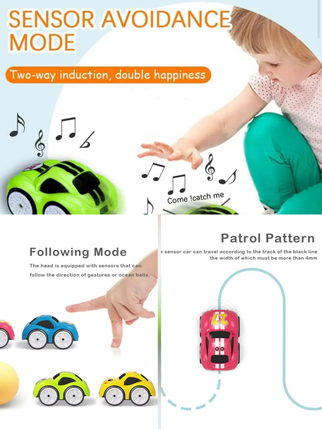 Image of ZIVYTOYS FOLLOW ME CAR TOY FOR KIDS (Pink, Pack of: 1)