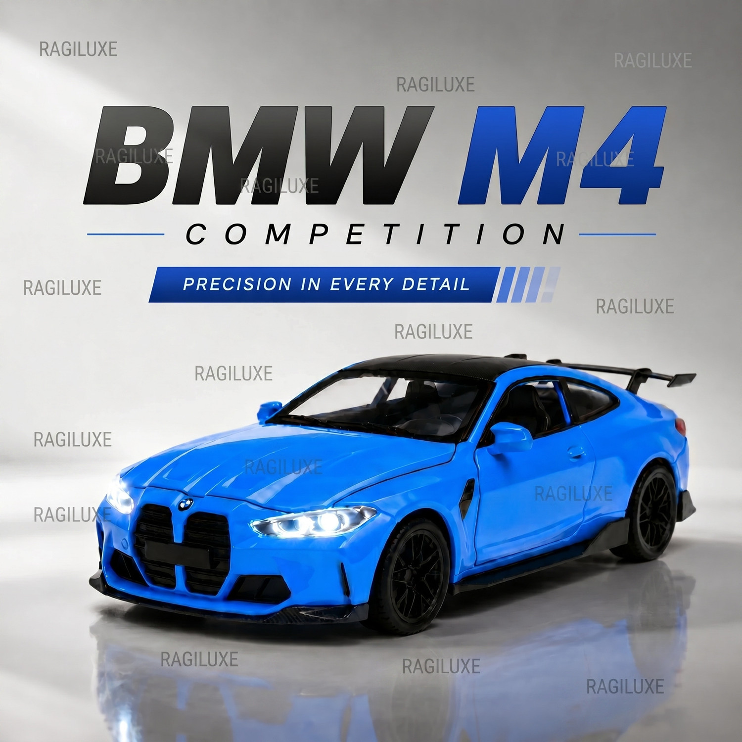 Ragiluxe BWM-4 Sports Car 1:32 Scale Model - Image 1