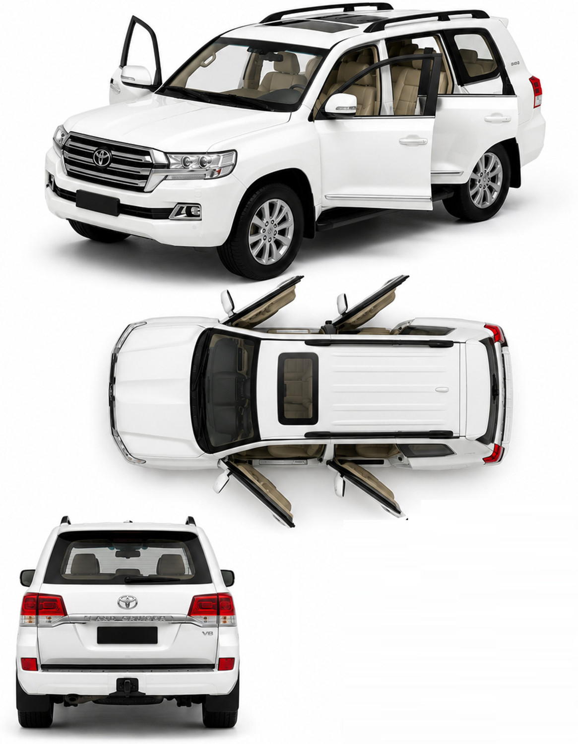 Image of munidhara 1:32 Toyota Land Cruiser Alloy Model Car Gift for Kids & Collectors (Multicolor, Pack of: 1)
