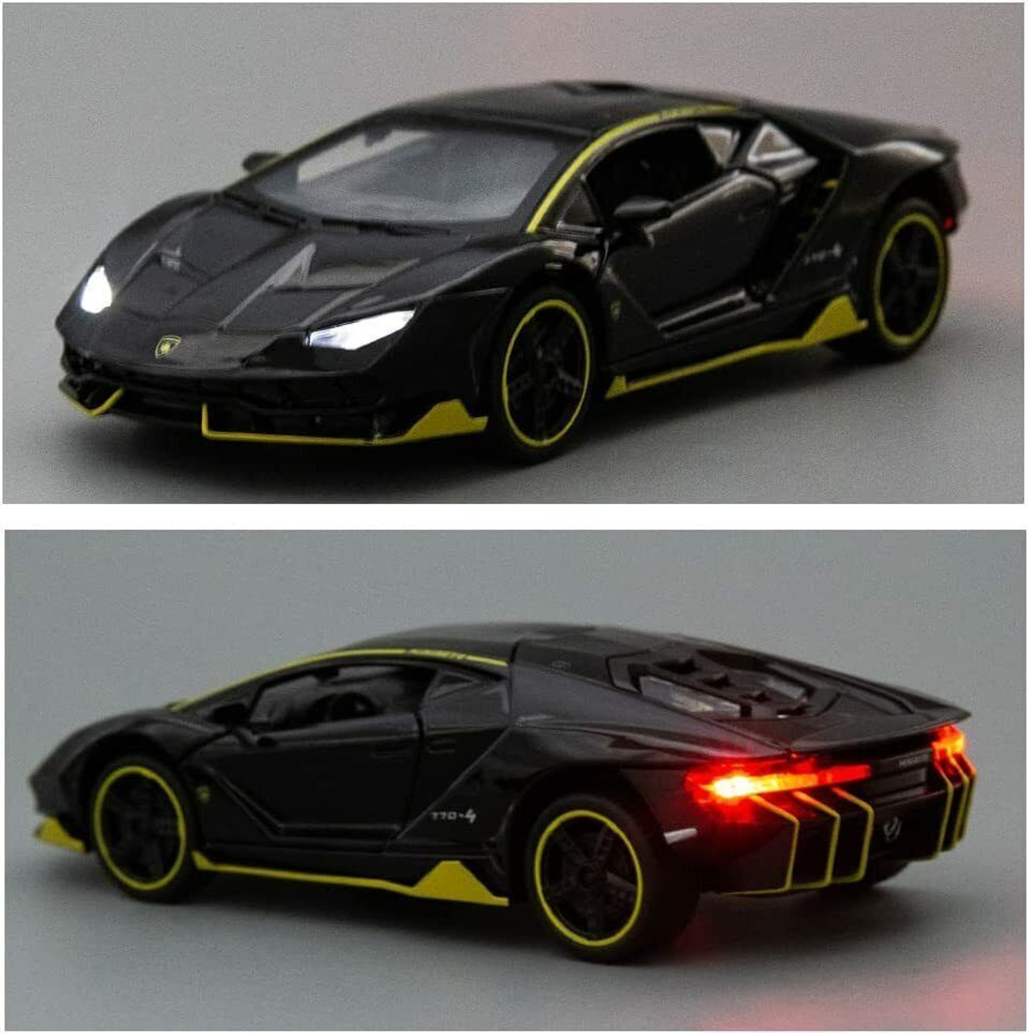 Image of AK10ZONE Lamborghini LP770 Alloy Die-cast Collectible Pull Back Model Car 1:32 (Multicolor, Pack of: 1)