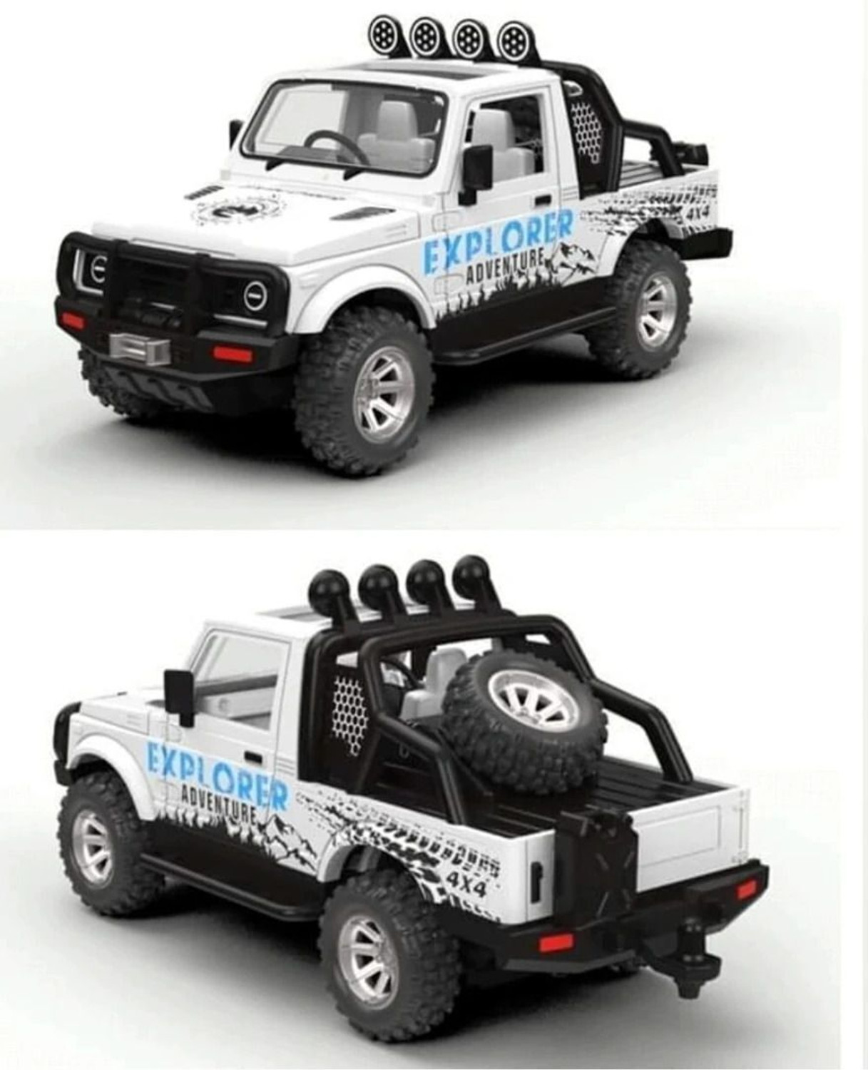 Image of Glenston FF7 Premium Metal Diecast Car 1:64 Mini Sports Car Model Toy Vehicle for Kids 3+ (Black, Pack of: 1)