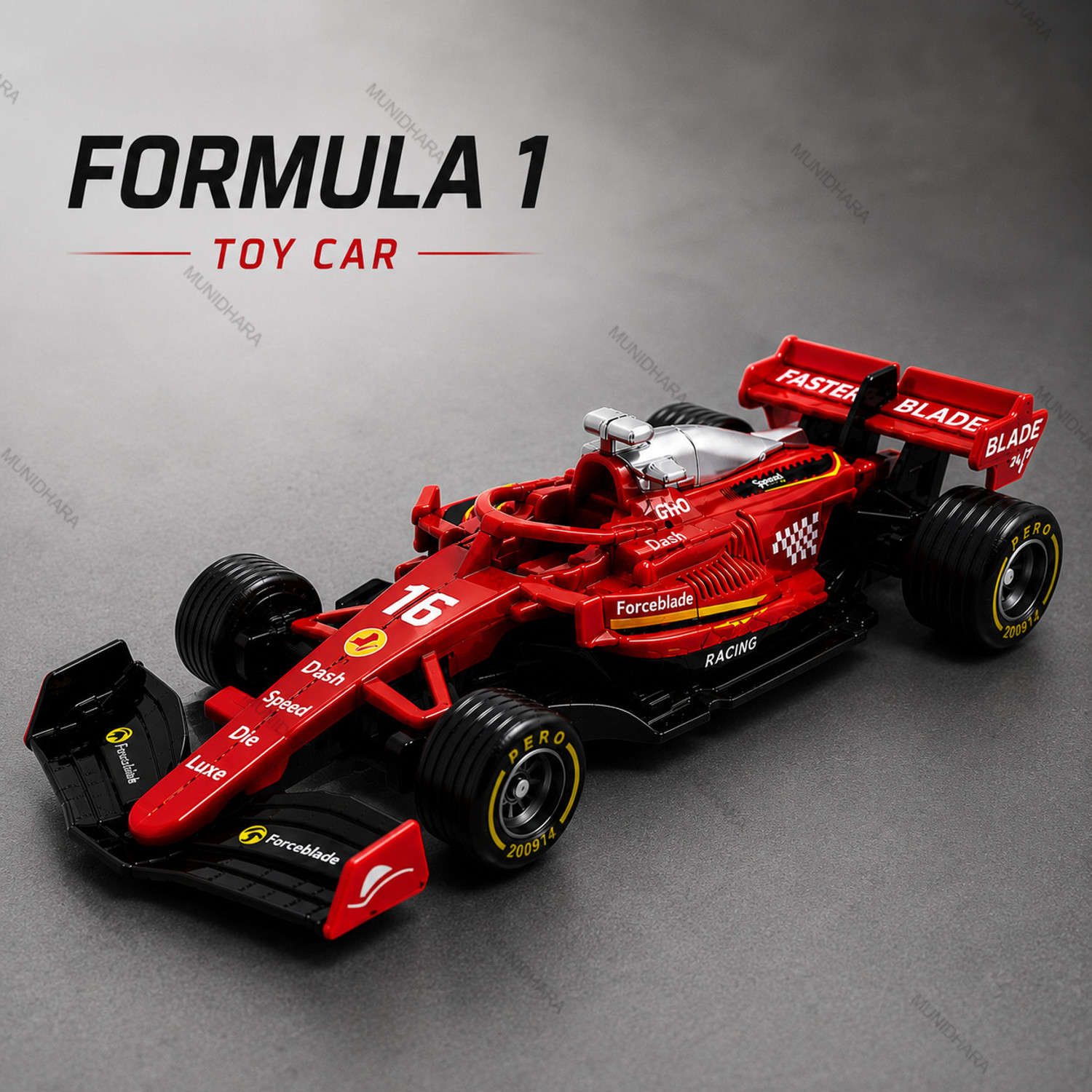 Image of munidhara F1 Formula One Race Car Metal Model Gift for Kids & Display (Multicolor, Pack of: 1)
