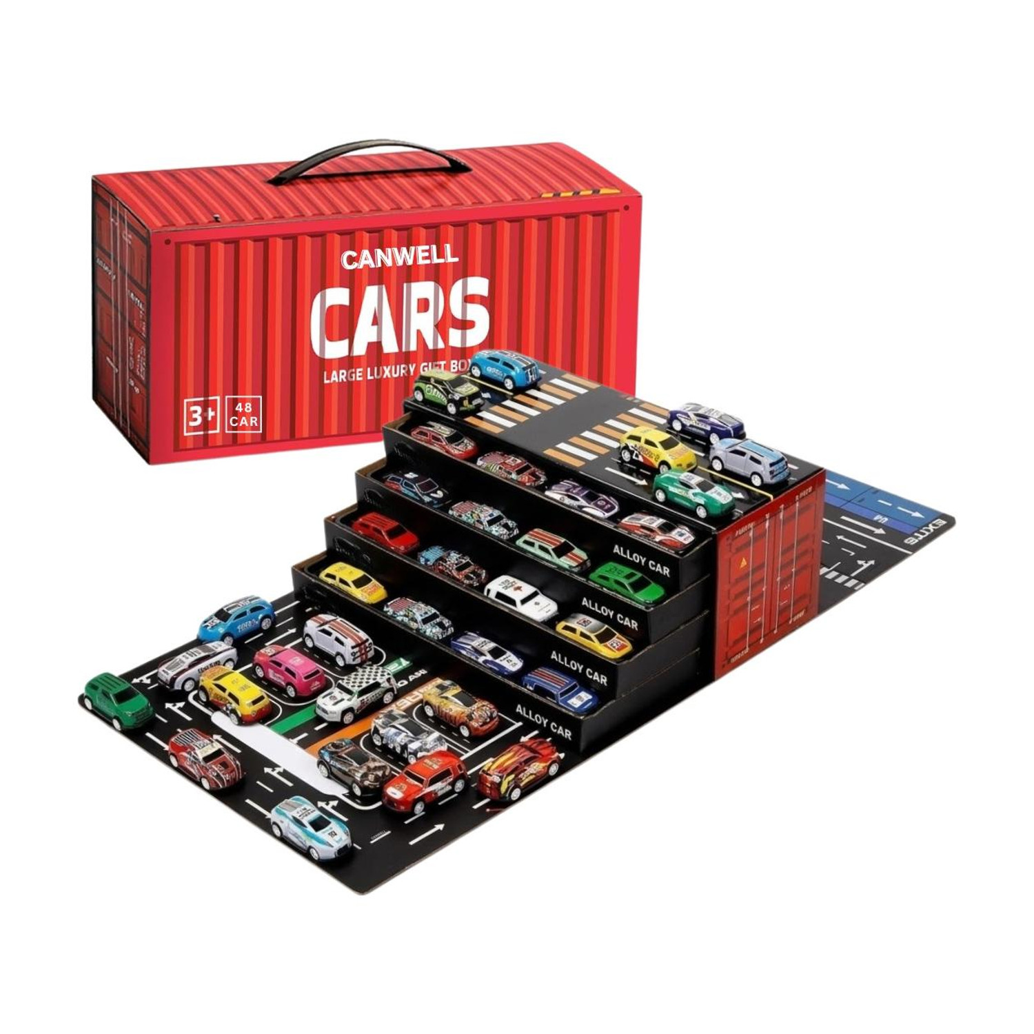CANWELL Racing 48 Pcs Pull Back Car Set - Image 6
