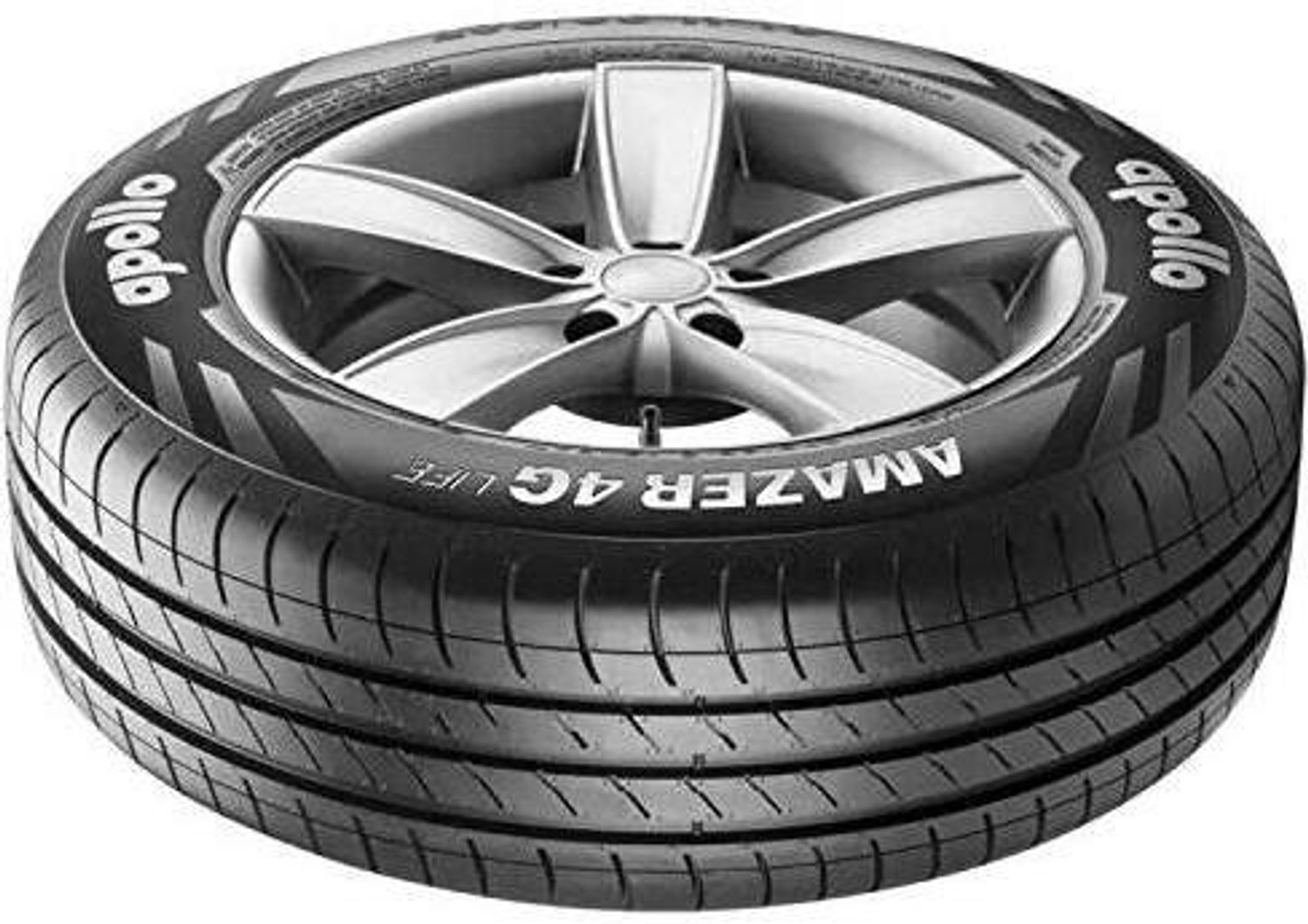 Image of Apollo 185 /70 R14 88T AMAZER 4G LIFE TL 4 Wheeler Tyre (185 /70R14, Tube Less)