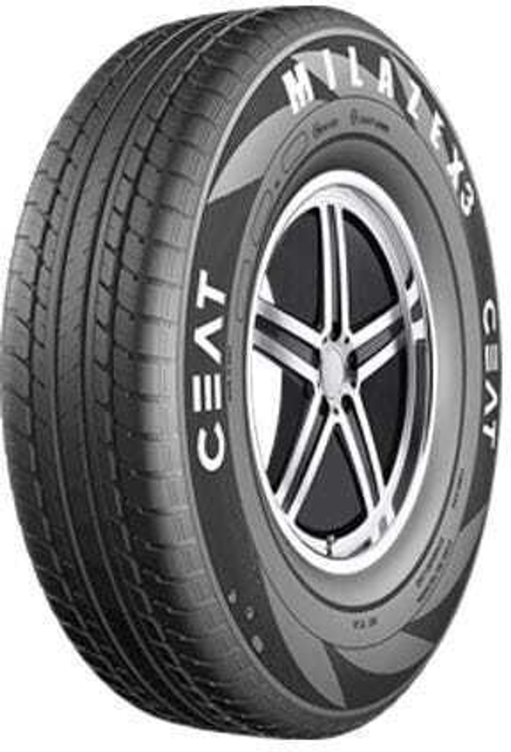 Image of CEAT 165 /80R14 MILAZE X3 TL 85S N 4 Wheeler Tyre (165 /80R14, Tube Less)
