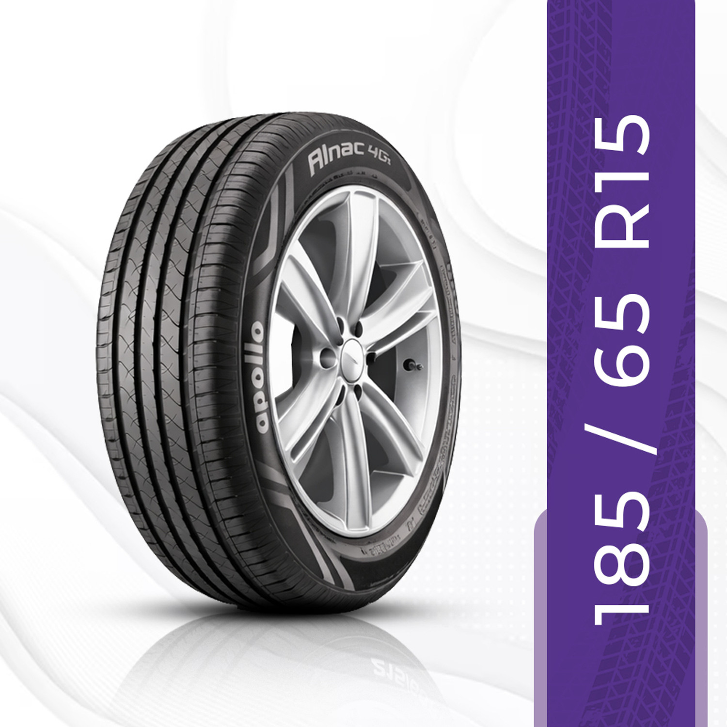 Image of Apollo 185 /70 R14 88T AMAZER 4G LIFE TL 4 Wheeler Tyre (185 /70R14, Tube Less)