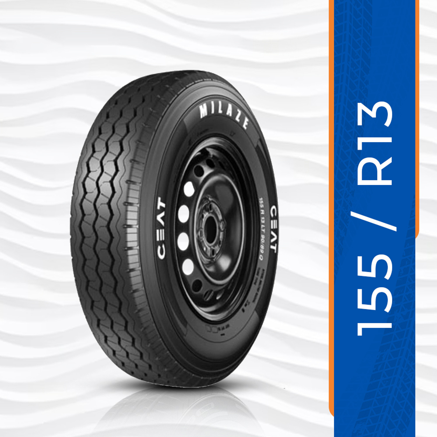 Image of CEAT 165 /80R14 MILAZE X3 TL 85S N 4 Wheeler Tyre (165 /80R14, Tube Less)