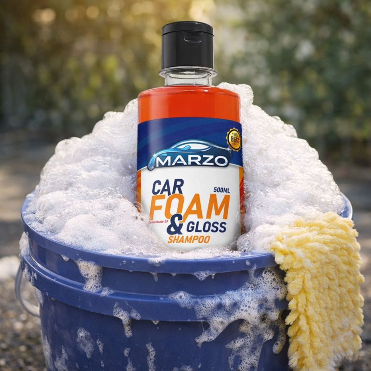 Image of DHRIX Car wash Shampoo (500 ml) | High Foam for Deep Cleaning Car Washing Liquid (500 ml)