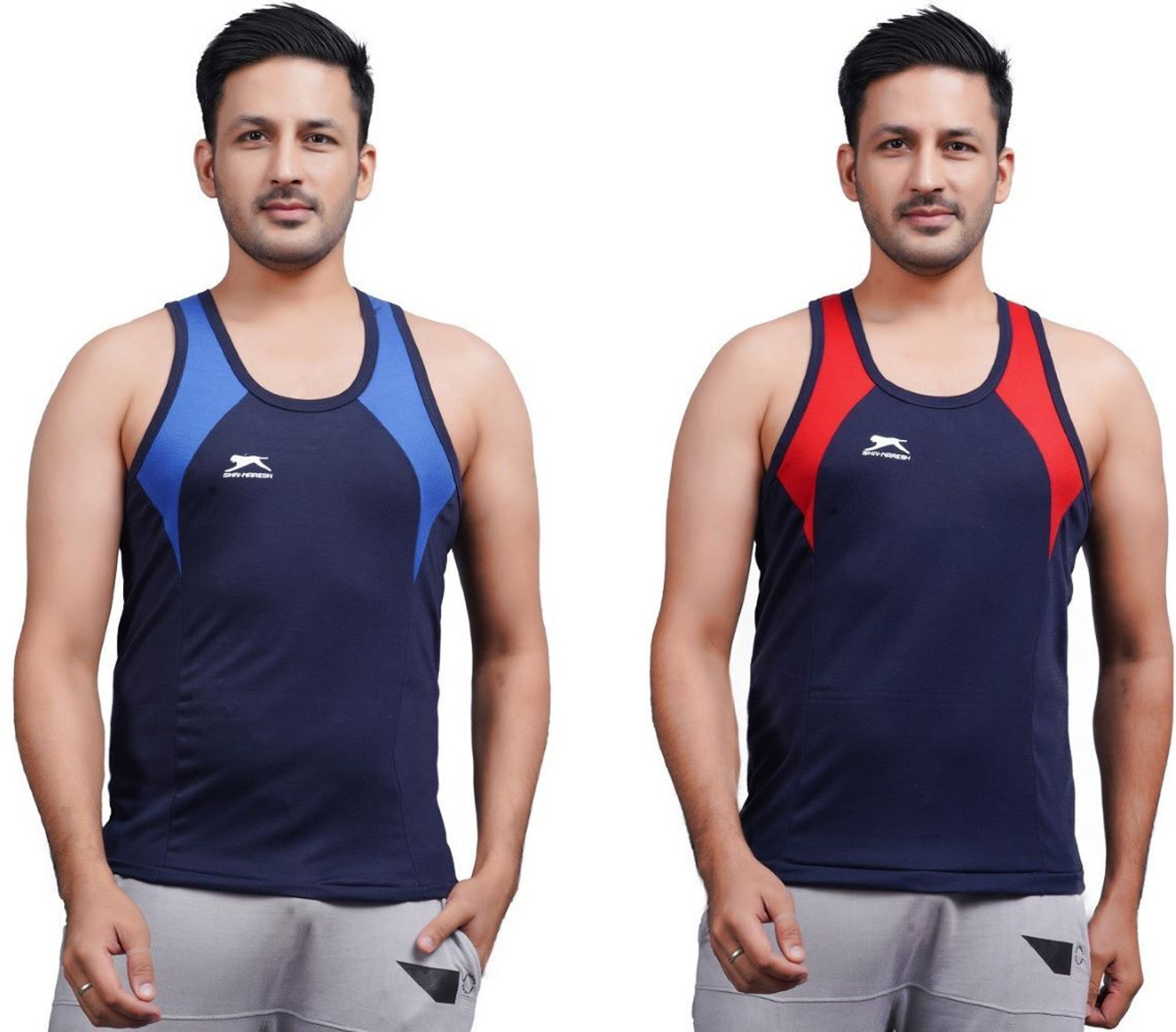 Image of shiv - naresh Pack of 2 Men Vest Men Vest