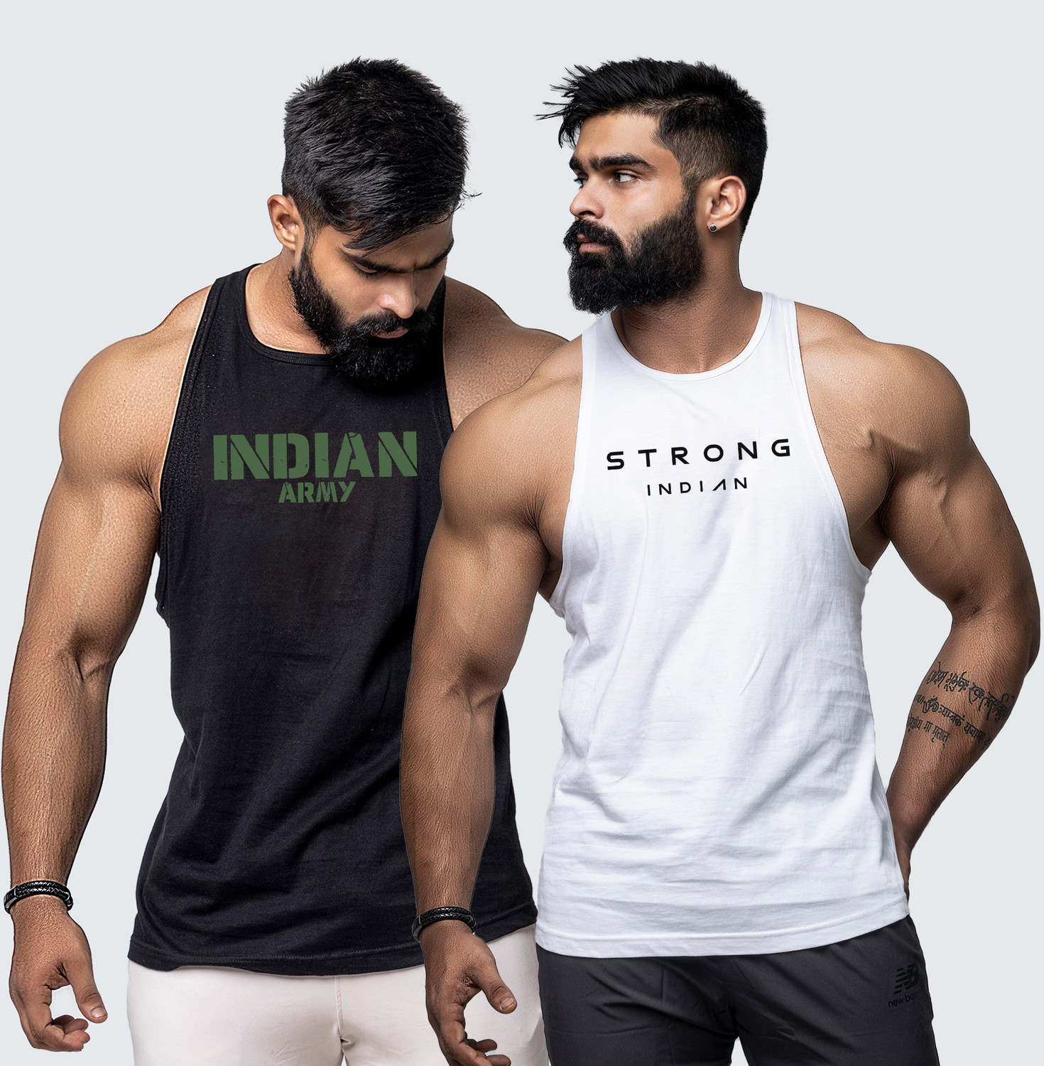 Image of JUARI BE A GENTLEMAN Pack of 2 Men Gym Vest Men Vest