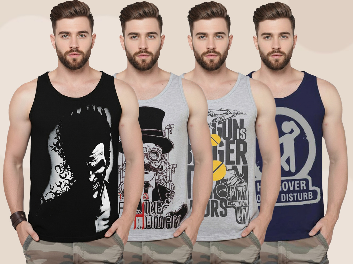 Image of Bike Pack of 3 Men Vest