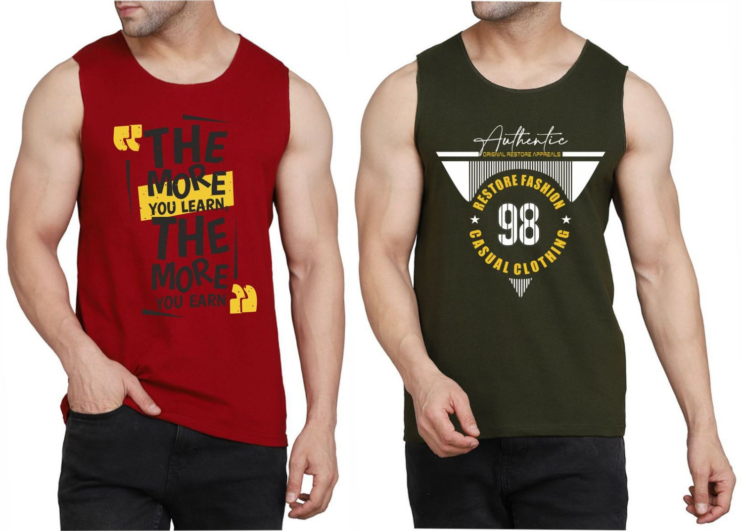 Image of Restore Pack of 2 Men Vest