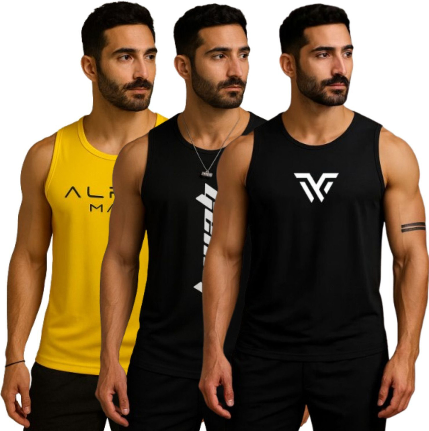 Image of JOCKEY Pack of 3 Men Vest