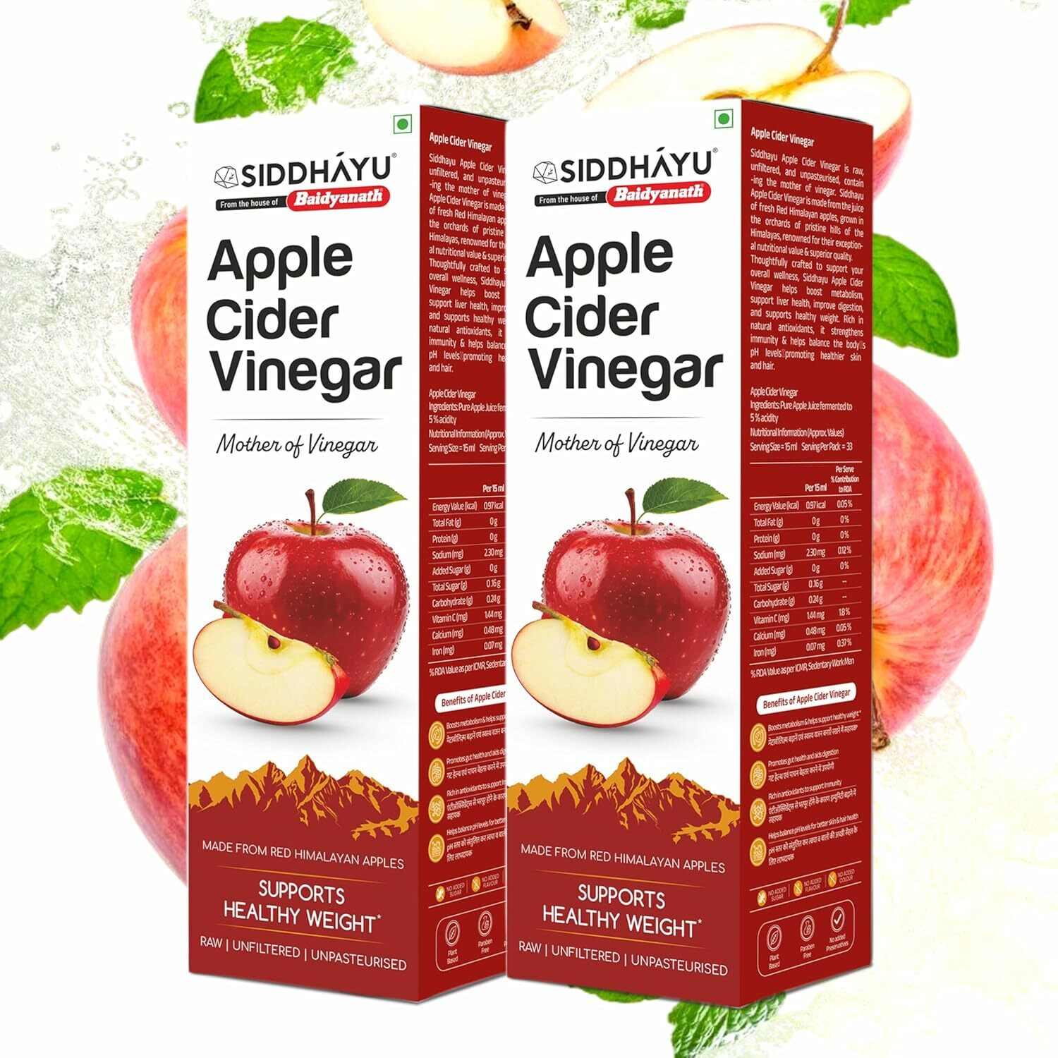 Image of NutroVally Apple Cider Vinegar forApple Cider Vinegar Wellness Tonic Weight Loss | Vinegar (2 x 500 ml)