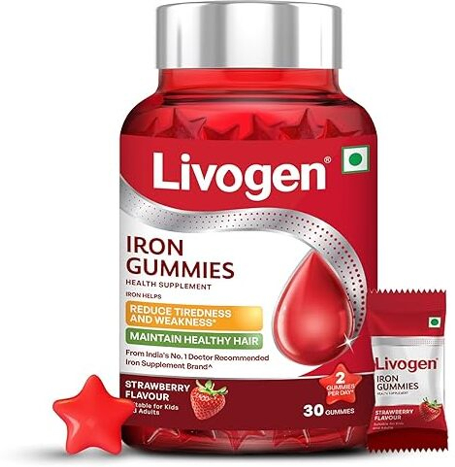 Image of Nature Prime Iron Gummies For Both Kids and Adults (SD7)Ultra (30 No)