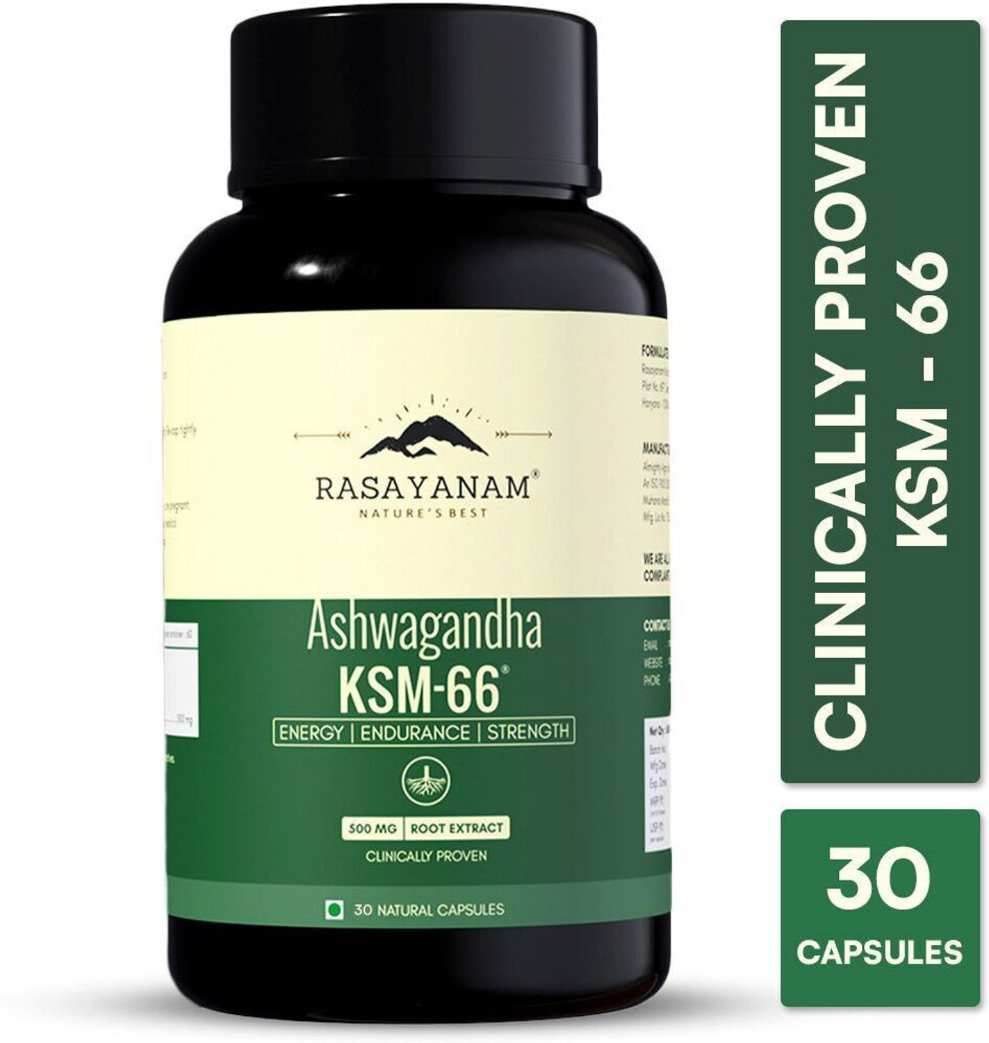 Rasayanam Ashwagandha KSM-66 Capsules