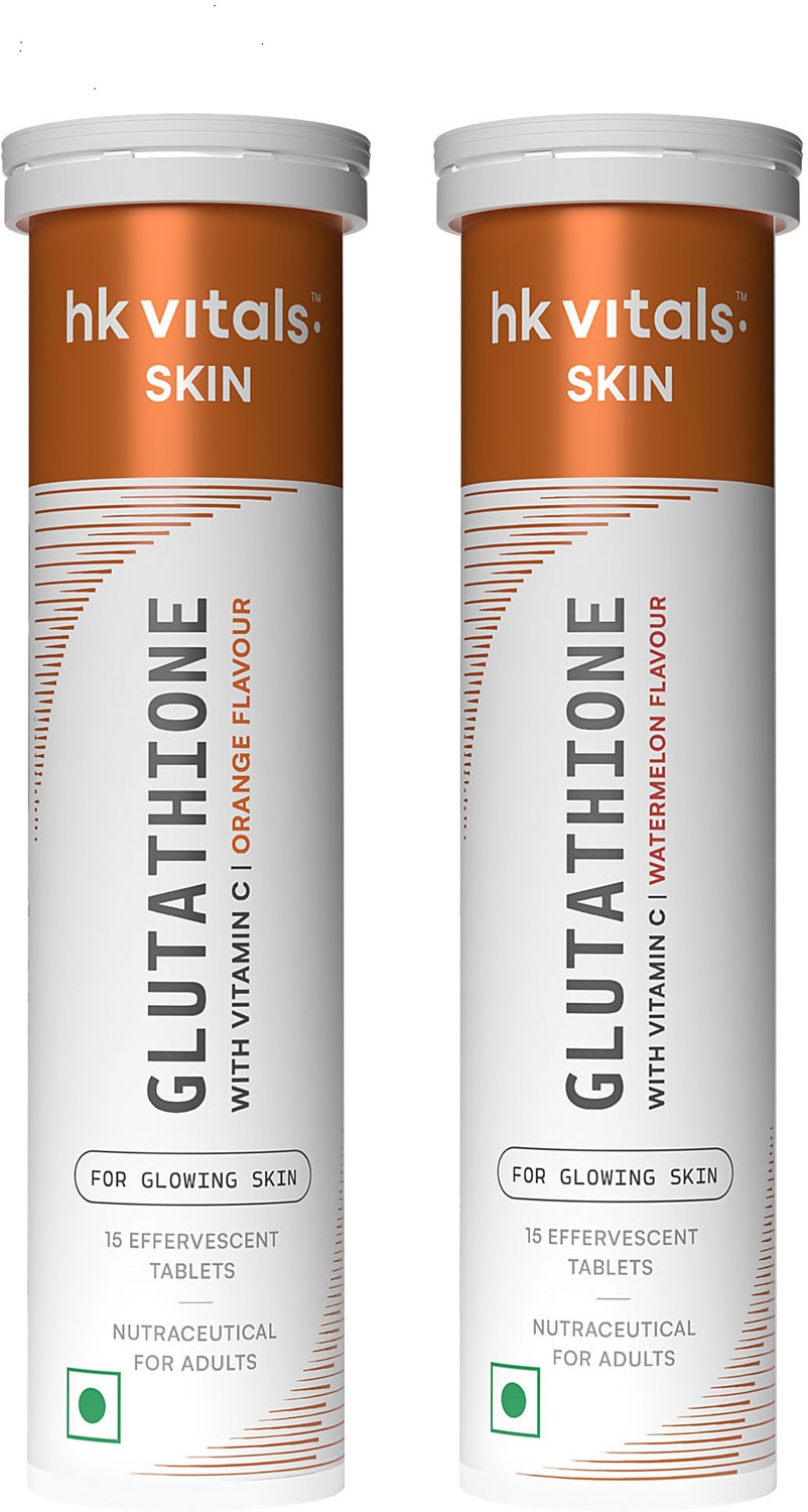 hk vitals Glutathione Effervescent, Orange & Watermelon, 15 Tablets - Image 6