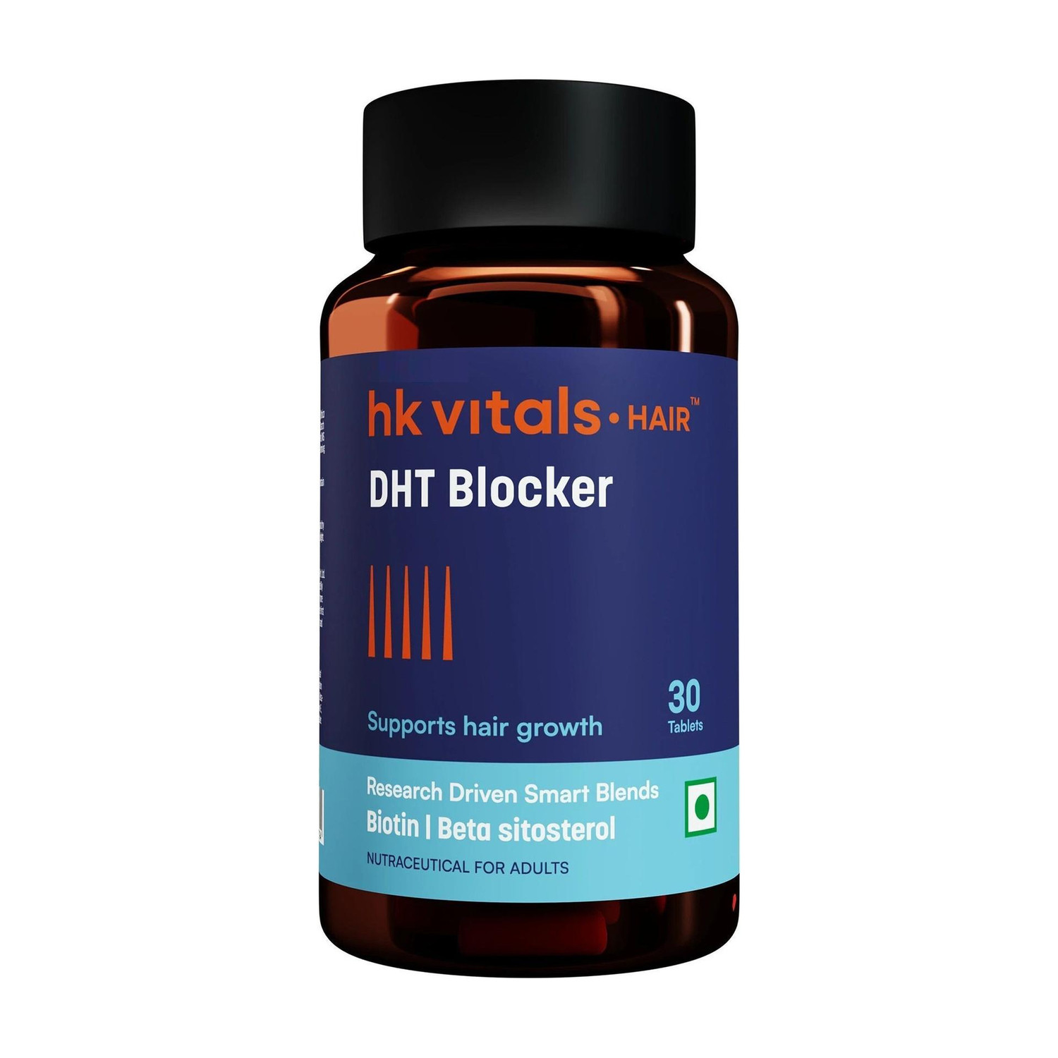 hk vitals DHT Blocker with Biotin 60 Tablets - Image 1