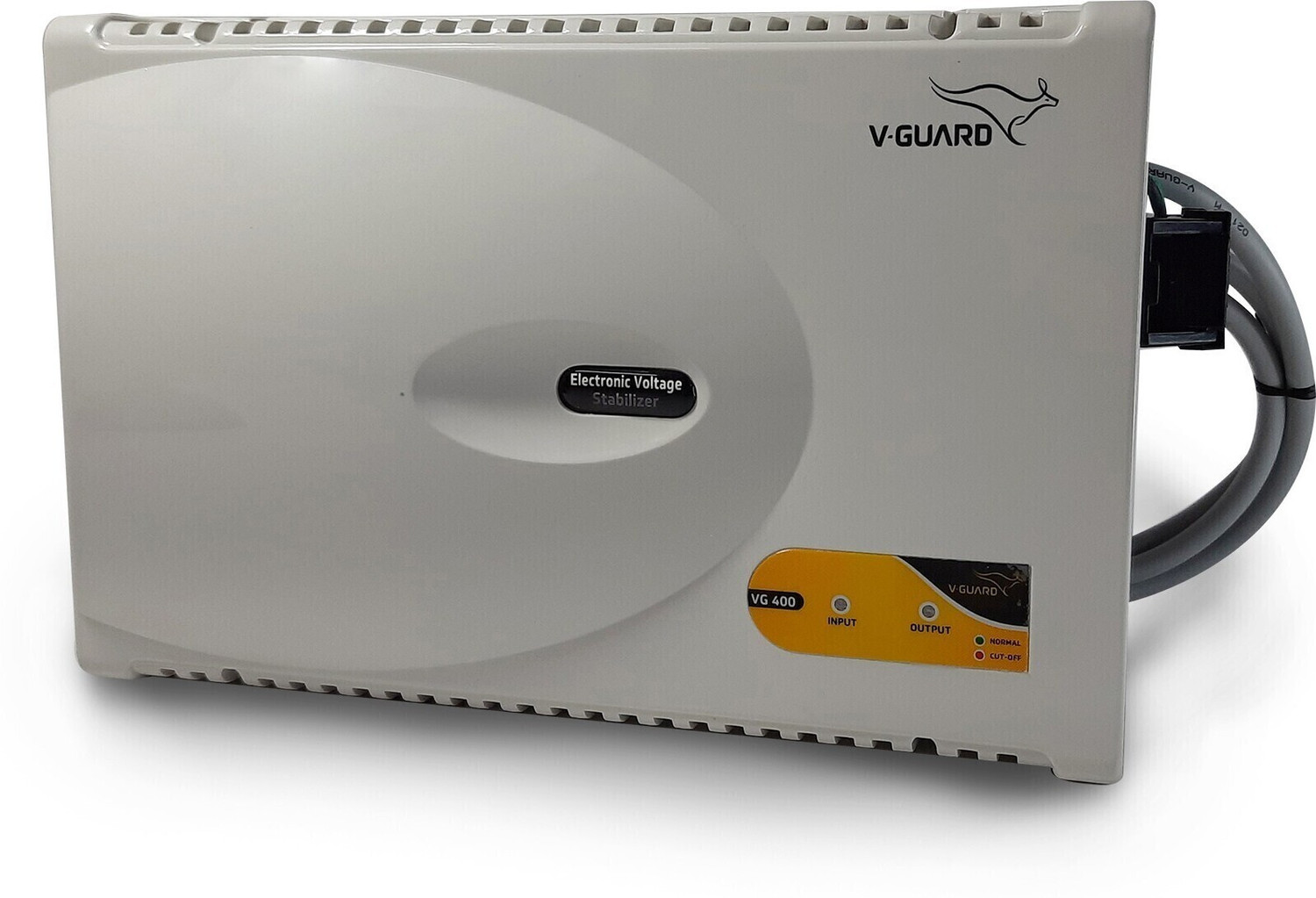 Image of V-Guard VWI 400Smart with Digital Display for 1.5 Ton Inverter A.C (130V To 280V) Voltage Stabilizer (White)