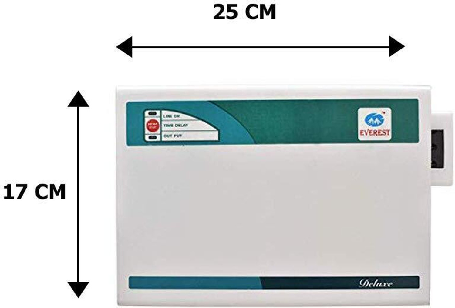 Image of EVEREST EW 300 Used Upto 1 Ton AC Voltage Stabilizer (Working Range : 170 V to 270 V) Upto 1 Ton AC. (White)