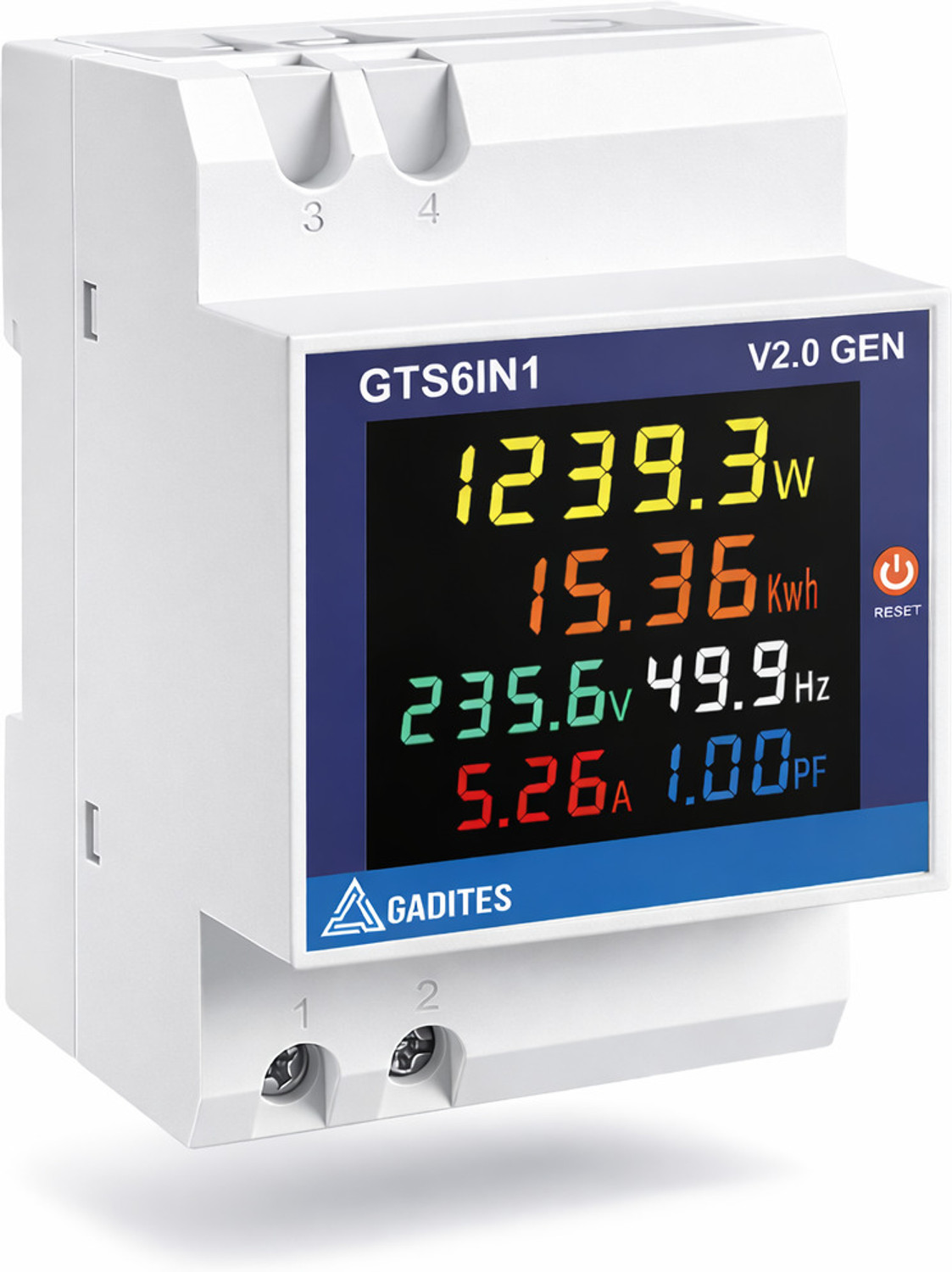 Image of Real Instruments 6 in 1 AC 40-300V 100A Energy Meter Current Ampere Voltage Monitoring Device Voltmeter (Digital)