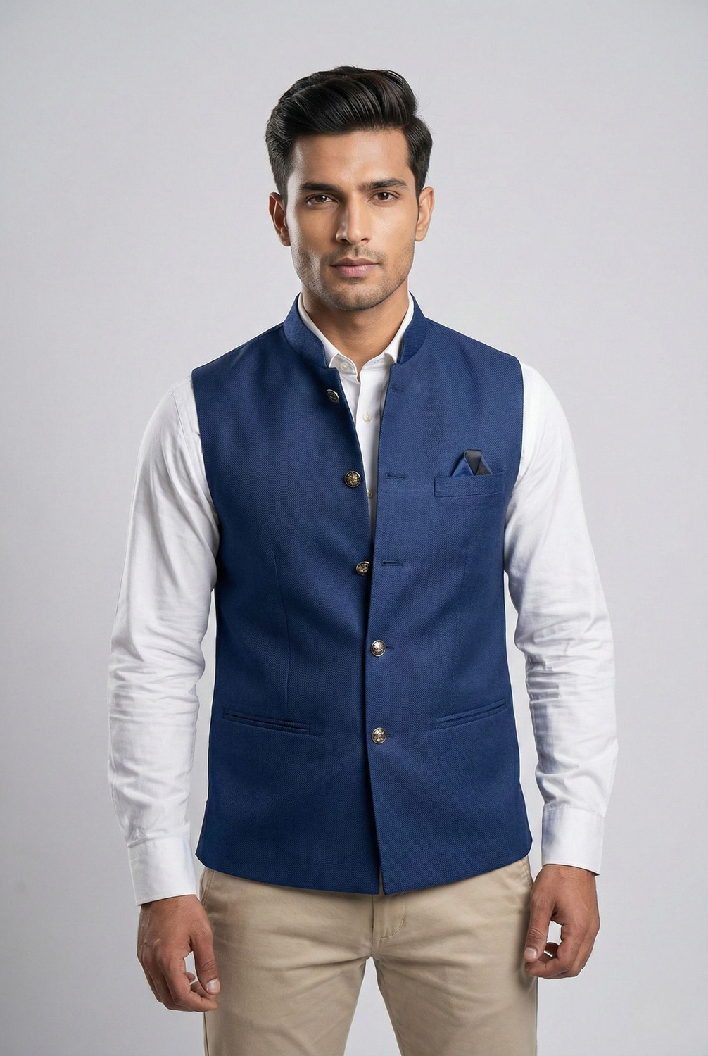 Image of ZYXA Self Design Men Waistcoat