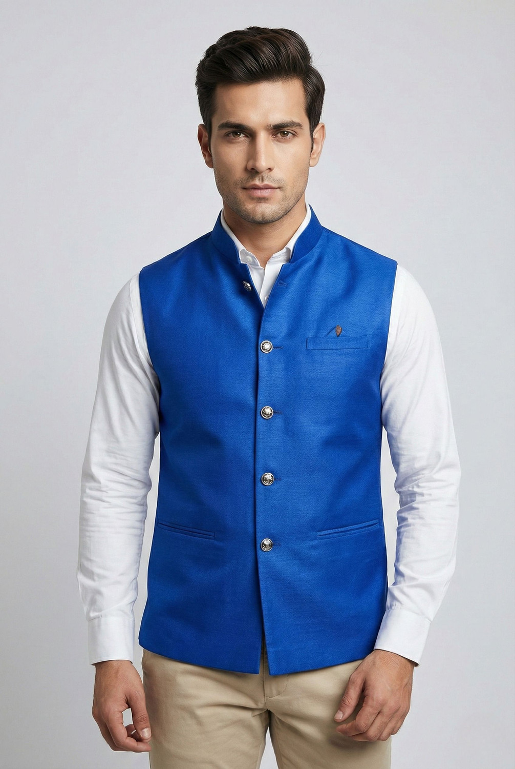 Image of ZYXA Self Design Men Waistcoat