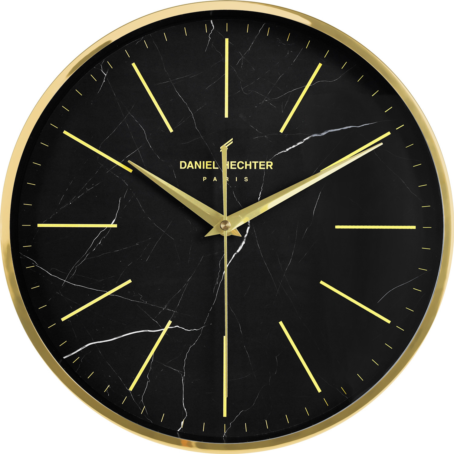 Image of AJANTA Analog 39 cm X 39 cm Wall Clock (Gold, With Glass, Standard)