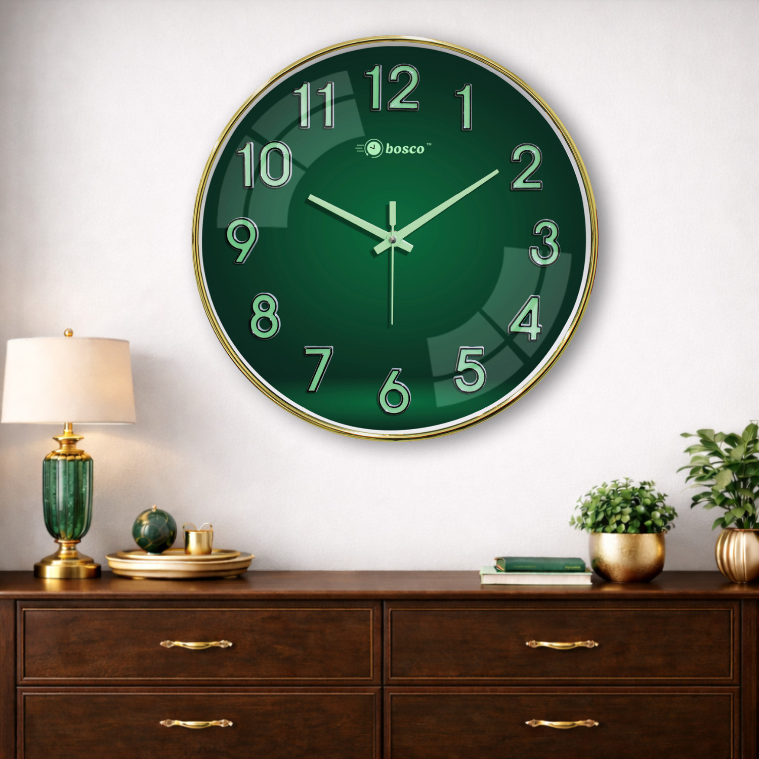 BOSCO 33 cm X 33 cm Wall Clock - Image 1