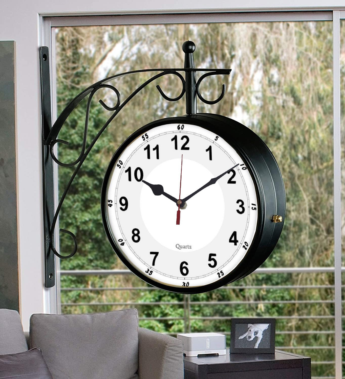 Image of Decofuriq Analog 53 cm X 53 cm Wall Clock (Multicolor, Without Glass, Standard)