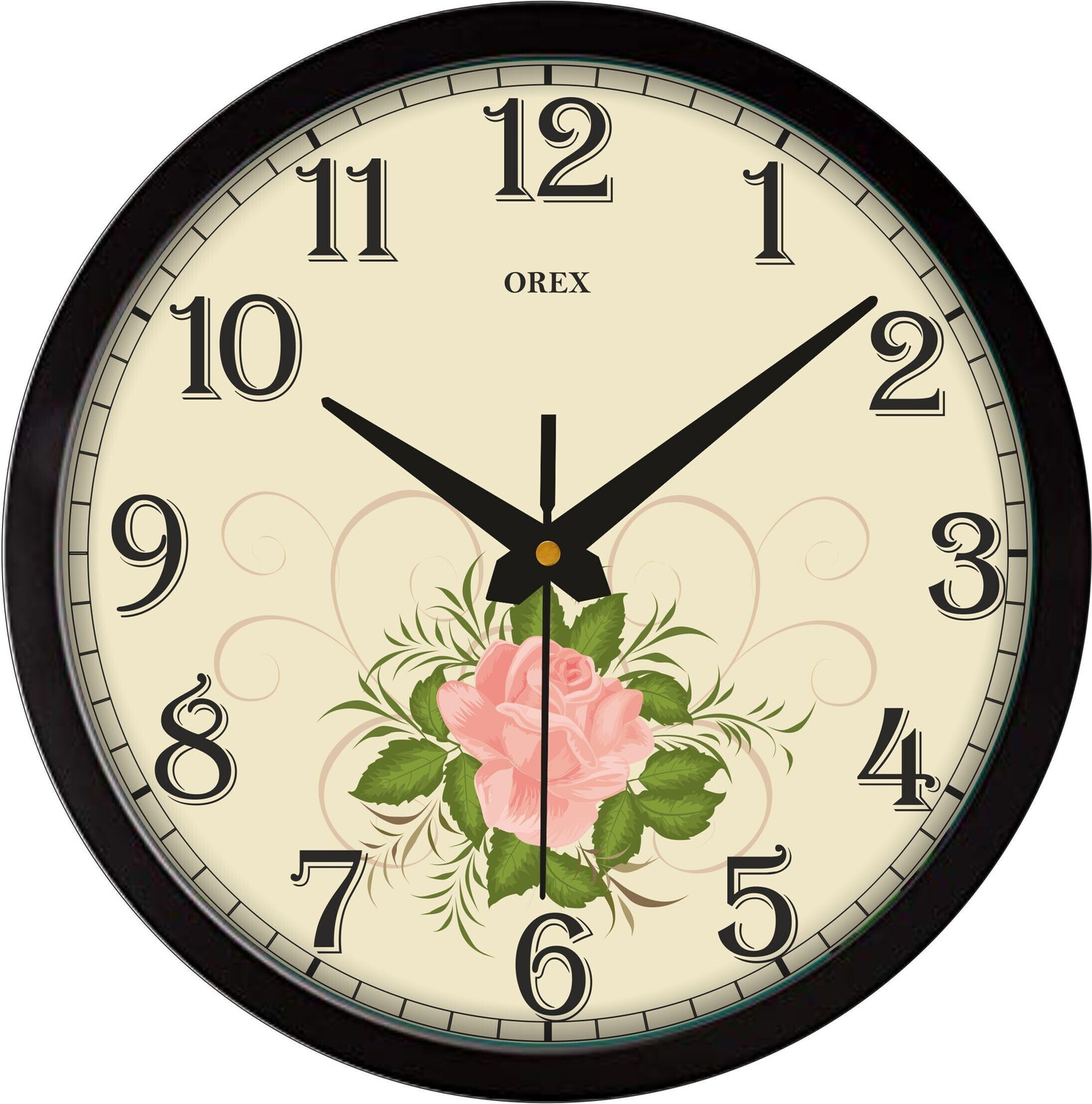 Image of Auromin Analog 30 cm X 30 cm Wall Clock (Light Green, With Glass, Standard)