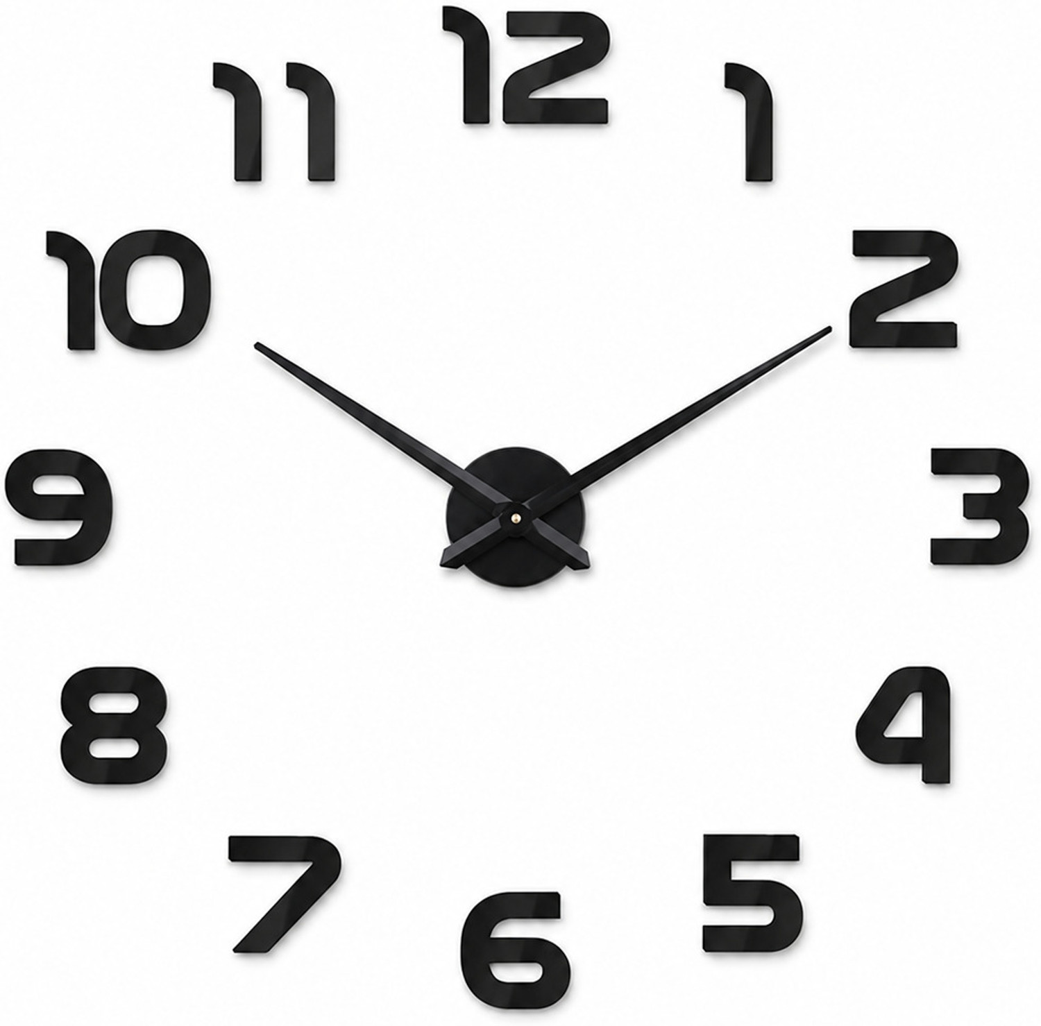 Dreamora 45 cm Black Analog Wall Clock - Image 1