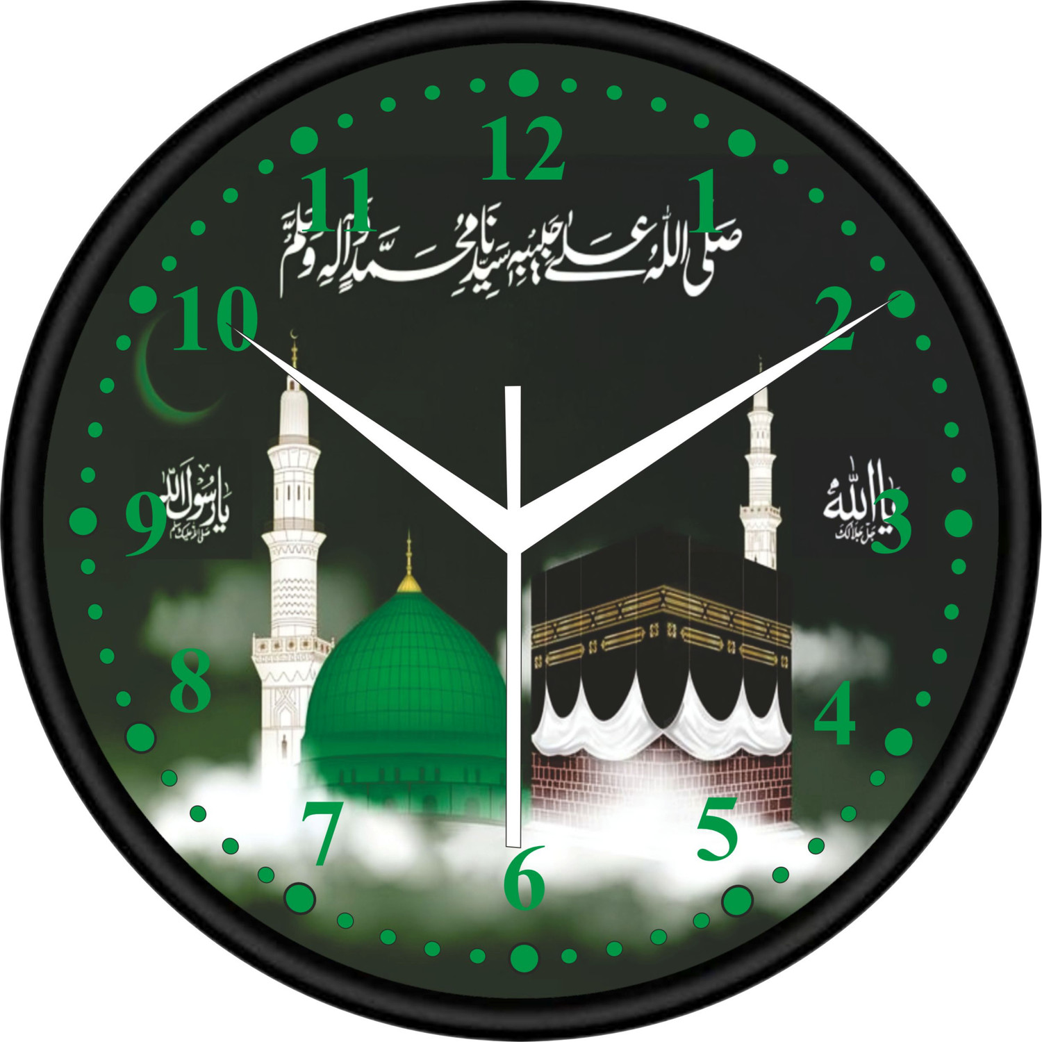 Image of AJANTA Digital 29.5 cm X 40 cm Wall Clock (Black, With Glass, Standard)