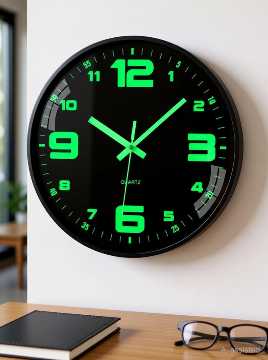 Mercer 32 cm X 32 cm Black Wall Clock - Image 1