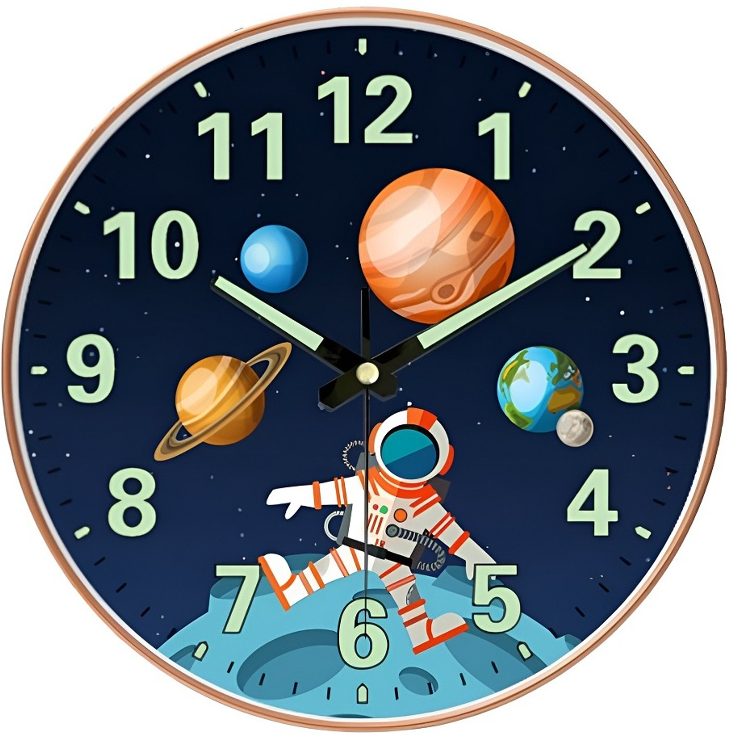 Image of AJANTA Digital 29.5 cm X 40 cm Wall Clock (Black, With Glass, Standard)