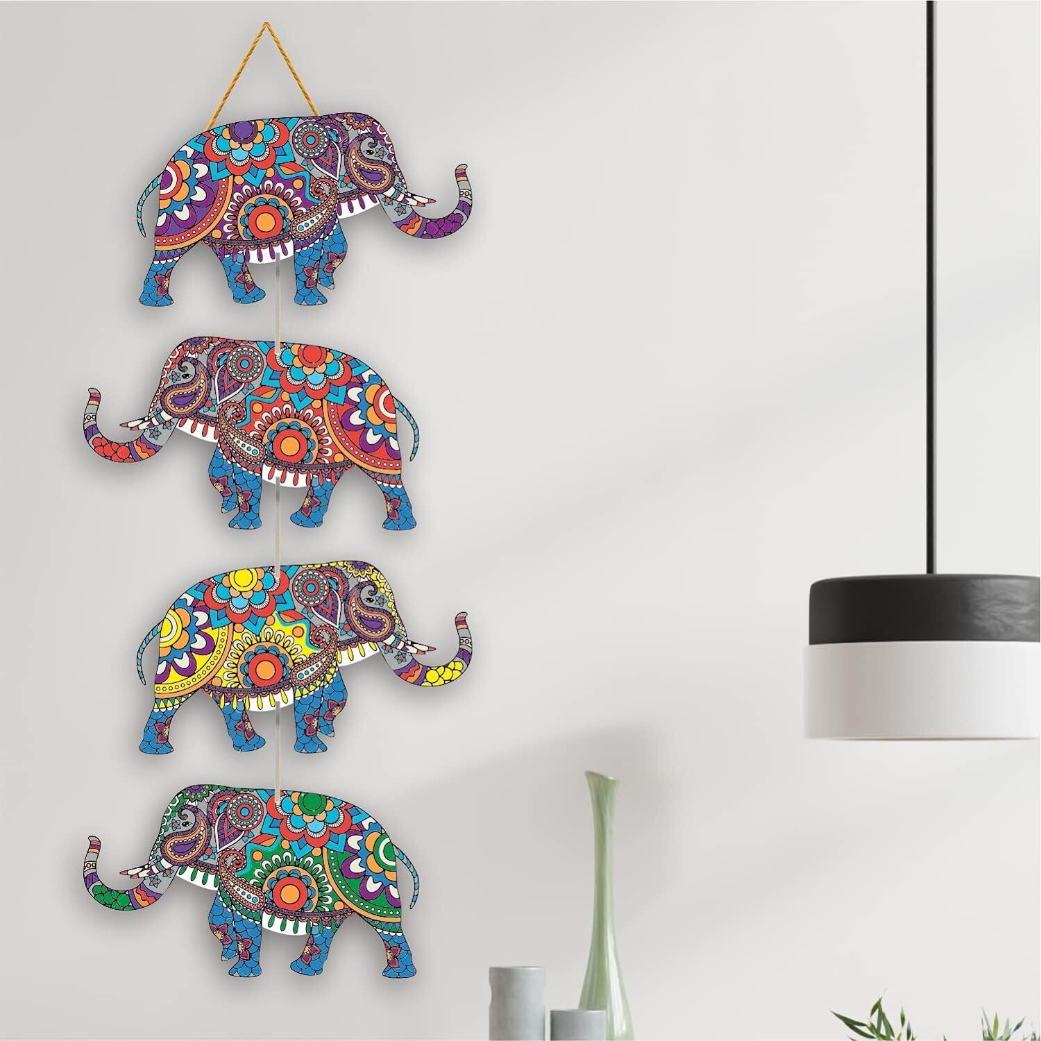 Image of modernarts Wooden MDF Lord Buddha Wall Art | Lord Buddha Hanging (12 inch X 12 inch, Brown & Stylish Hand Painted Work)