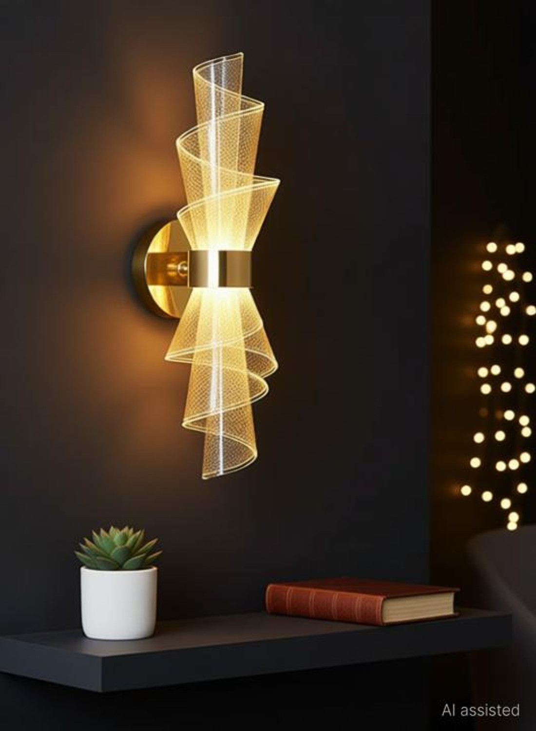 Image of Adwait Swing Arm Wall Light Wall Lamp With Bulb
