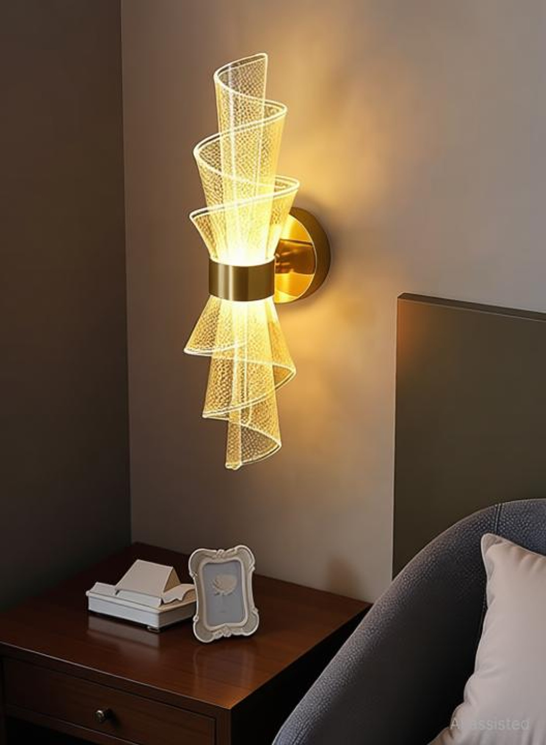 Image of Adwait Swing Arm Wall Light Wall Lamp With Bulb
