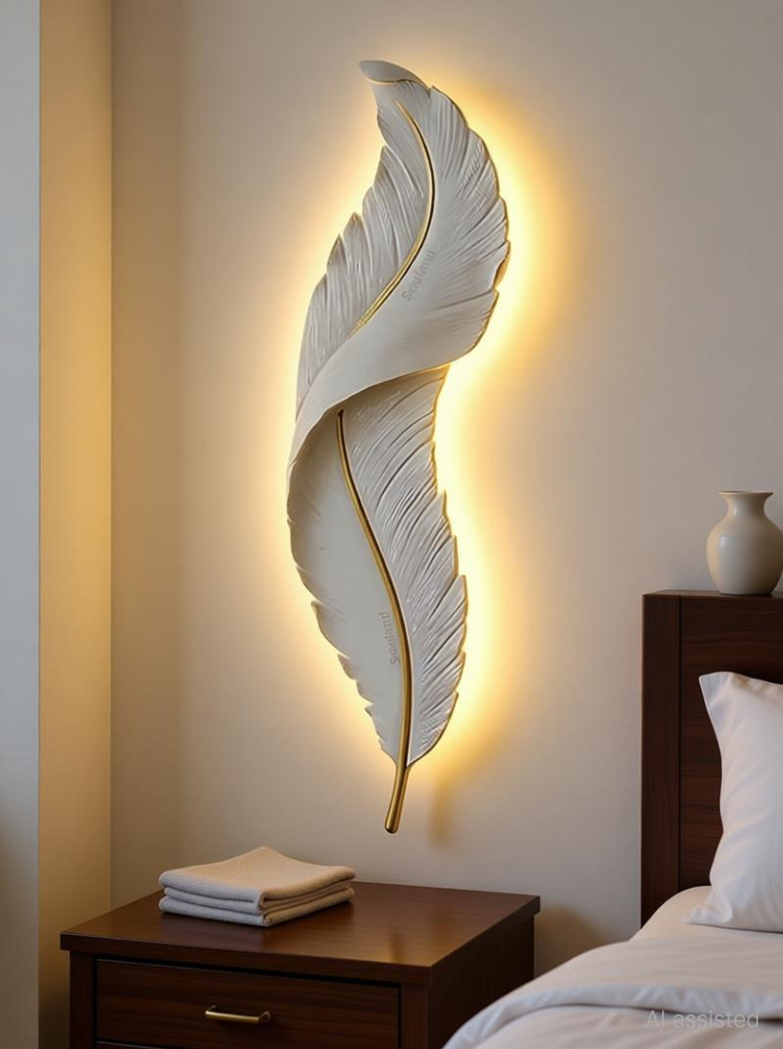 Image of Adwait Swing Arm Wall Light Wall Lamp With Bulb